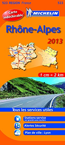 Michelin Tear-Resistant Map #523 Rhone-Alpes (9782067181694) by Michelin Travel Publications
