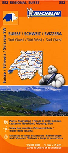 MAPA REGIONAL SUISSE SUD-OUEST/ SCHWEIZ SÜD-WEST/ SVIZZERA SUD.OUEST - VARIOS AUTORES; MICHELIN