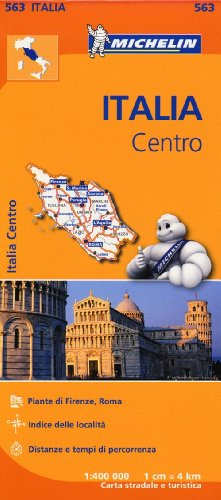 9782067184015: Italy Centre - Michelin Regional Map 563 (Michelin Regional Maps)