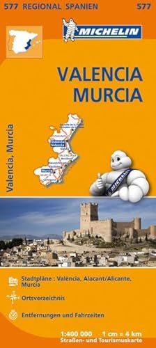 9782067184398: Michelin Valencia, Murcia: Straen- und Tourismuskarte 1:400.000