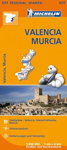 9782067184398: Michelin Regionalkarte Spanien Valencia Murcia 1 : 400 000