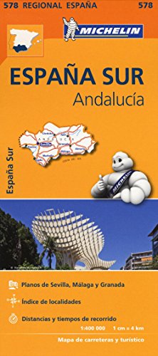 9782067184459: Andalucia - Michelin Regional Map 578: Map (Michelin Regional Maps, 578)