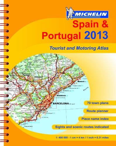 Beispielbild fr Spain & Portugal 2013 - A4 spiral atlas (Michelin Tourist and Motoring Atlases) zum Verkauf von WorldofBooks