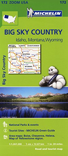 Imagen de archivo de Big Sky Country - Zoom Map 172: Map (Michelin Zoom Maps, 172) a la venta por WorldofBooks