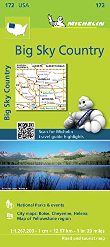 Michelin USA Big Sky Country Map 172 (Michelin Zoom USA Maps) (9782067190818) by Michelin