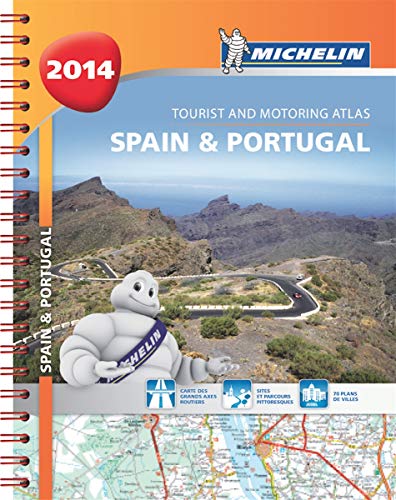 Beispielbild fr Spain and Portugal 2014 - A4 spiral atlas (Michelin Tourist and Motoring) zum Verkauf von Greener Books