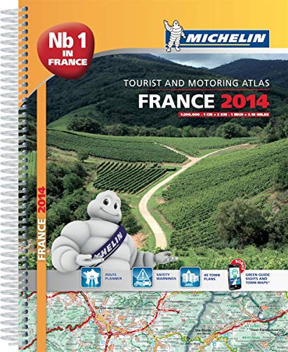 Stock image for France 2014 A4 Spiral Atlas (Michelin Tourist and Motoring Atlases) (Michelin Atlas) for sale by WorldofBooks