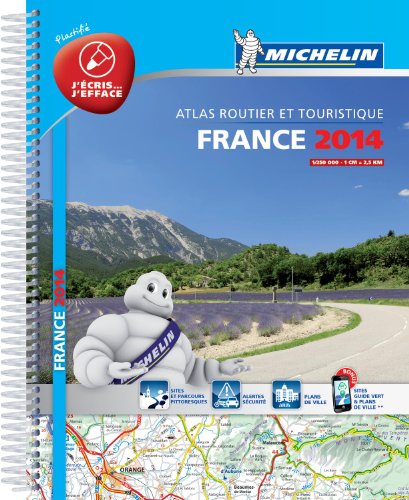 Beispielbild fr France 2014 Laminated A4 Spiral Atlas (Michelin Tourist and Motoring Atlases) zum Verkauf von WorldofBooks