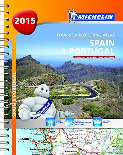 Beispielbild fr Spain & Portugal 2015 - Michelin tourist and motoring atlas A4 spiral (Michelin Atlas) zum Verkauf von WorldofBooks
