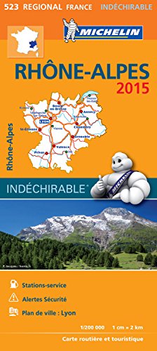 9782067199750: Rhone - Alpes 17523 Carte Michelin kaart 2015