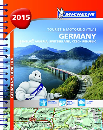Beispielbild fr Germany, Benelux, Austria, Switzerland, Czech Republic 2015 - Michelin tourist & motoring atlas A4 spiral (Michelin Atlas) zum Verkauf von WorldofBooks
