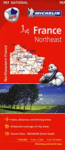 9782067200678: Northeastern France - Michelin National Map 707: Map (Michelin National Maps)