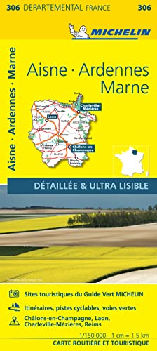 Beispielbild fr Aisne Ardennes Marne - Michelin Local Map 306 zum Verkauf von Blackwell's