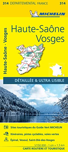 Beispielbild fr Haute-Saone Vosges - Michelin Local Map 314 zum Verkauf von Blackwell's