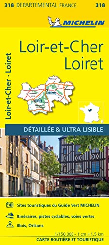 9782067202207: Loiret Loir-et-Cher - Michelin Local Map 318: Map
