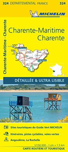 Beispielbild fr Charente Charente-Maritime - Michelin Local Map 324 zum Verkauf von Blackwell's