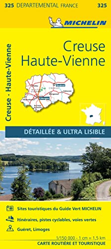 Stock image for Creuse, Haute-Vienne - Michelin Local Map 325 for sale by Blackwell's