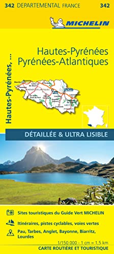 Beispielbild fr Hautes-Pyrenees Pyrenees-Atlantiques - Michelin Local Map 342 zum Verkauf von Blackwell's
