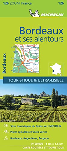 Stock image for Bordeaux & surrounding areas - Zoom Map 126: Map (Michelin Zoom Maps, 126) for sale by WorldofBooks