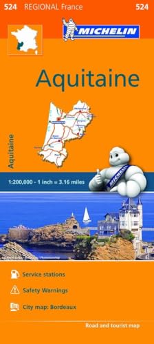 

Michelin Regional Maps: France: Aquitaine Map 524 (Folded)