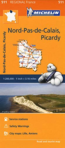 Beispielbild fr Nord-Pas-de-Calais, Picardy - Michelin Regional Map 511: Map (Michelin Regional Maps, 511) zum Verkauf von AwesomeBooks