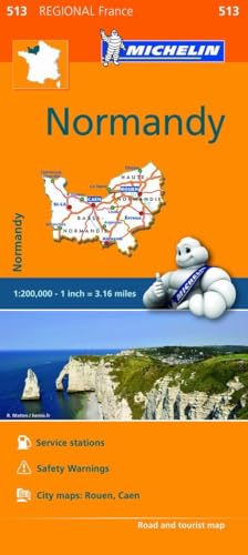 Stock image for Michelin Regional Maps: France: Normandy Map 513 (Michelin Regional France) for sale by Ergodebooks
