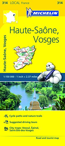 9782067210172: Haute-Saone, Vosges - Michelin Local Map 314: Map (Michelin Local Maps)