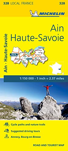 Imagen de archivo de Ain, Haute-Savoie - Michelin Local Map 328 a la venta por Blackwell's