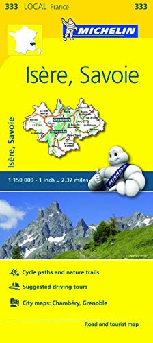 Imagen de archivo de Isere, Savoie - Michelin Local Map 333 a la venta por Blackwell's