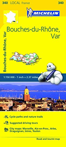 Beispielbild fr Bouches-du-Rhone, Var - Michelin Local Map 340: Map (Michelin Local Maps, 340) zum Verkauf von WorldofBooks