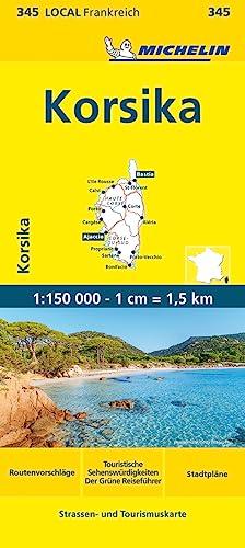 9782067210790: Michelin Korsika: Straen- und Tourismuskarte 1:150.000: 345