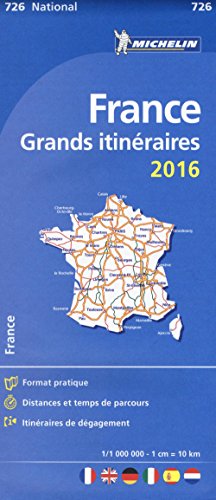 9782067211186: Mapa National Francia Grandes itinerarios (French Edition)