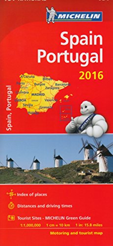 Beispielbild fr Spain & Portugal 2016: Michelin map 734 Spain/Portugal zum Verkauf von WorldofBooks
