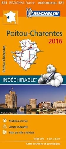 Stock image for Poitou Charentes 17521 Carte Michelin kaart 2016 for sale by WorldofBooks