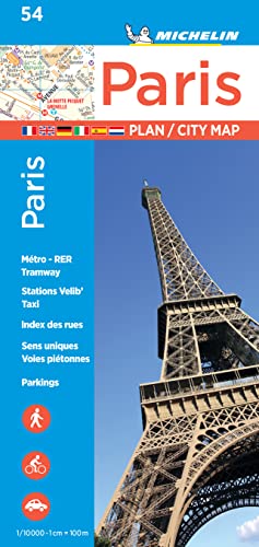 9782067211568: Michelin Paris Street Map + Index Map 54