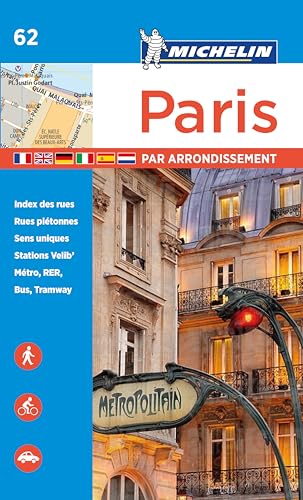 Stock image for Michelin Paris by Arrondissements Pocket Atlas #62 (Michelin Map & Guide Series) for sale by ZBK Books