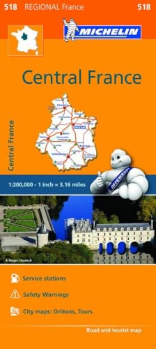 

Michelin Regional Maps: France: Central France Map 518