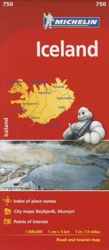 9782067211902: Michelin Iceland Map 750 (Michelin Map)