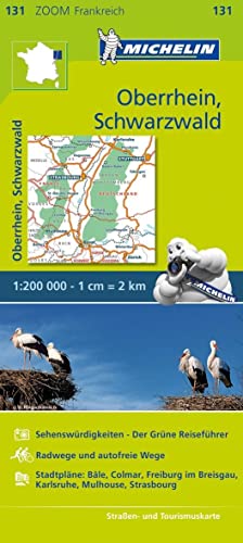 Beispielbild fr Michelin Zoomkarte Oberrhein, Schwarzwald 1 : 200 000: Straen- und Tourismuskarte zum Verkauf von medimops