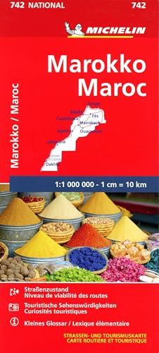 Beispielbild fr Michelin Nationalkarte Marokko 1 : 1.000 000: Straen- und Tourismuskarte zum Verkauf von medimops