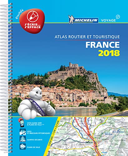 Stock image for France 2018 -Tourist & Motoring Atlas A4 Laminated Spiral: Tourist & Motoring Atlas A4 Laminated (Michelin Road Atlases) for sale by WorldofBooks