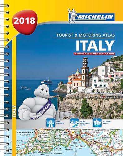 Stock image for Italy - Tourist and Motoring Atlas 2018 (A4-Spiral) 2018 (Michelin Road Atlases) for sale by Better World Books