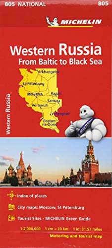 Stock image for Western Russia - Michelin National Map 805 (Michelin National Maps) for sale by Revaluation Books