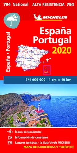 Beispielbild fr Spain & Portugal - High Resistance National Map 794 (Michelin National Maps) zum Verkauf von Majestic Books