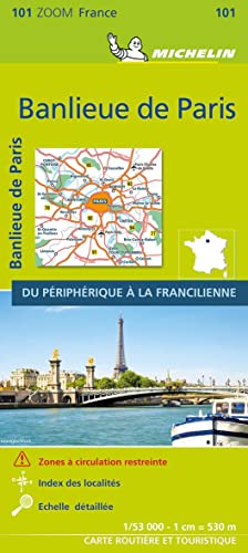 Stock image for BANLIEUE DE PARIS 2021 (Outskirts of Paris) - Michelin Zoom Map 101 for sale by Blackwell's