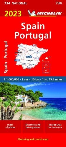 Beispielbild fr Spain Portugal 2023 Michelin National Map 734 zum Verkauf von Buchpark
