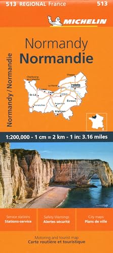 Stock image for France: Normandy Map 513: Normandy Map 513 (Michelin Regional France, 513) (English and French Edition) for sale by Books Unplugged