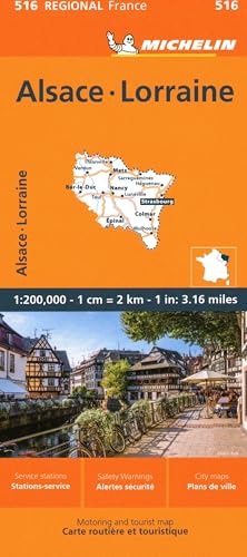 

Alsace Lorraine - Michelin Regional Map 516 (Folded)