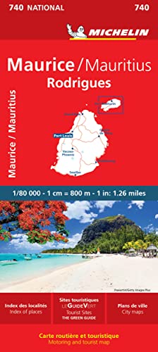 Stock image for Maurice (Mauritius) - Michelin National Map 740 for sale by Blackwell's