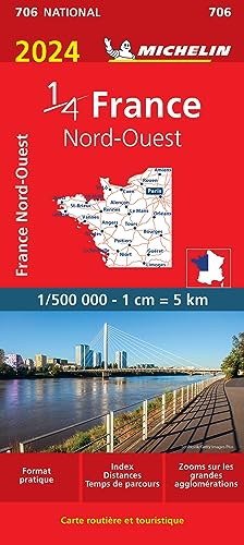 Beispielbild fr Northwestern France 2024 - Michelin National Map 706 zum Verkauf von Blackwell's